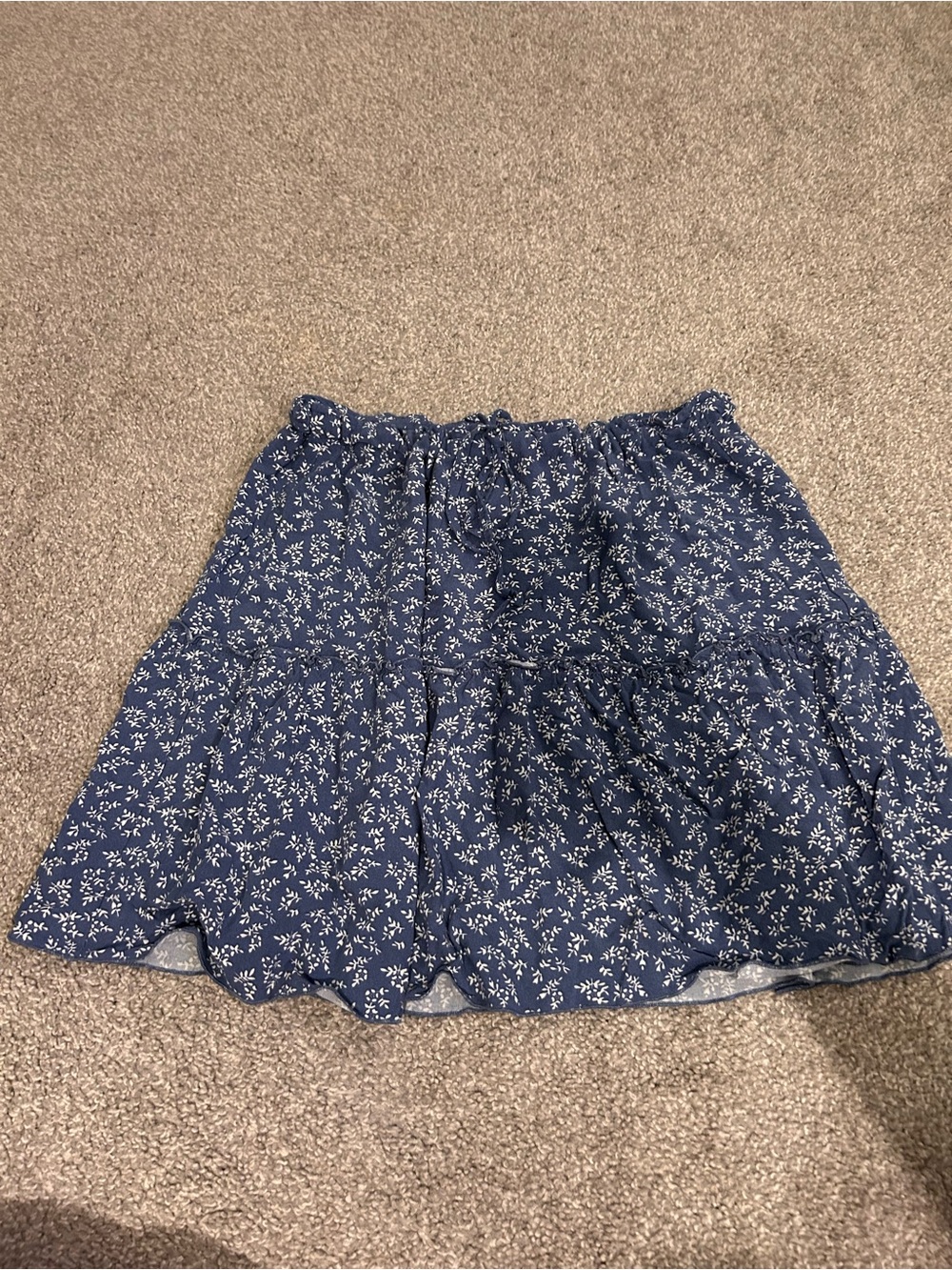 Brandy Melville Light Blue Floral Skirt